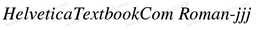 HelveticaTextbookCom Roman字体转换